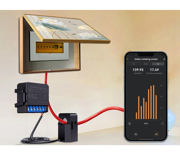Avatto Inteligentny dwukierunkowy licznik energii  ZigBee ZWPM16-1 - 1510615 - zdjęcie 2